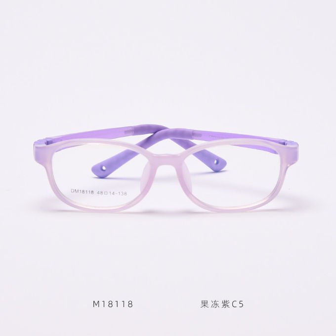Children Frame Optical Glasses TR90 Flexible Bendable One Piece Eyeglasses 3