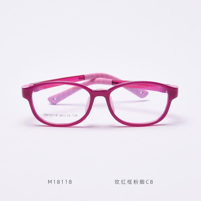 Children Frame Optical Glasses TR90 Flexible Bendable One Piece Eyeglasses 5