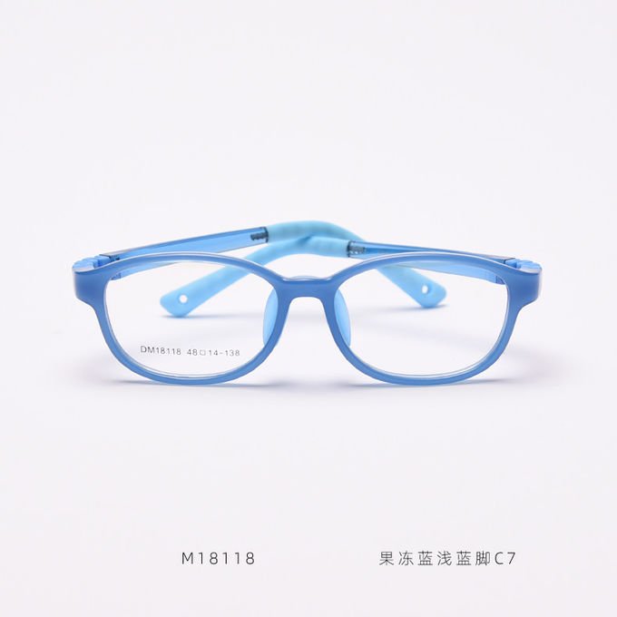 Children Frame Optical Glasses TR90 Flexible Bendable One Piece Eyeglasses 2