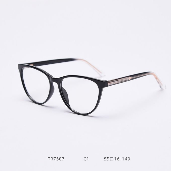 BSCI Round Optical Eyeglasses TR90 Frames Glasses Plain Lens 4