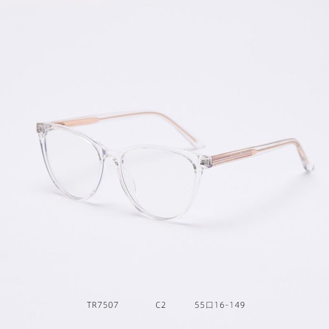 BSCI Round Optical Eyeglasses TR90 Frames Glasses Plain Lens 3