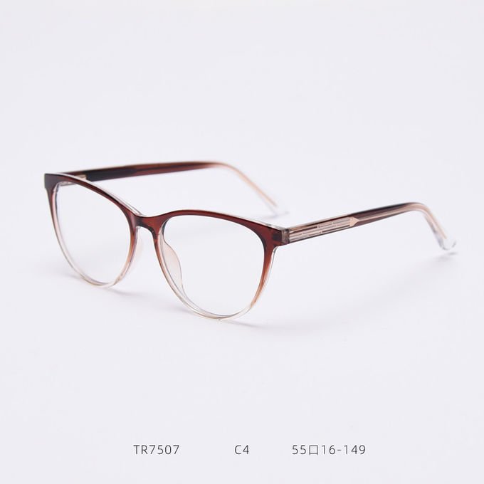 BSCI Round Optical Eyeglasses TR90 Frames Glasses Plain Lens 2