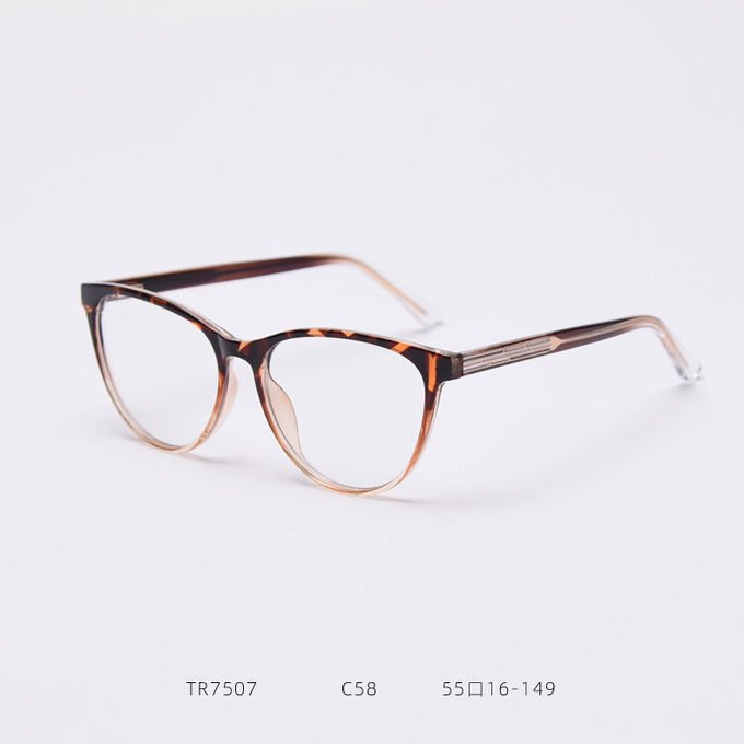 BSCI Round Optical Eyeglasses TR90 Frames Glasses Plain Lens 1