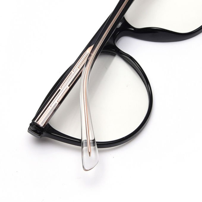 BSCI Round Optical Eyeglasses TR90 Frames Glasses Plain Lens 8