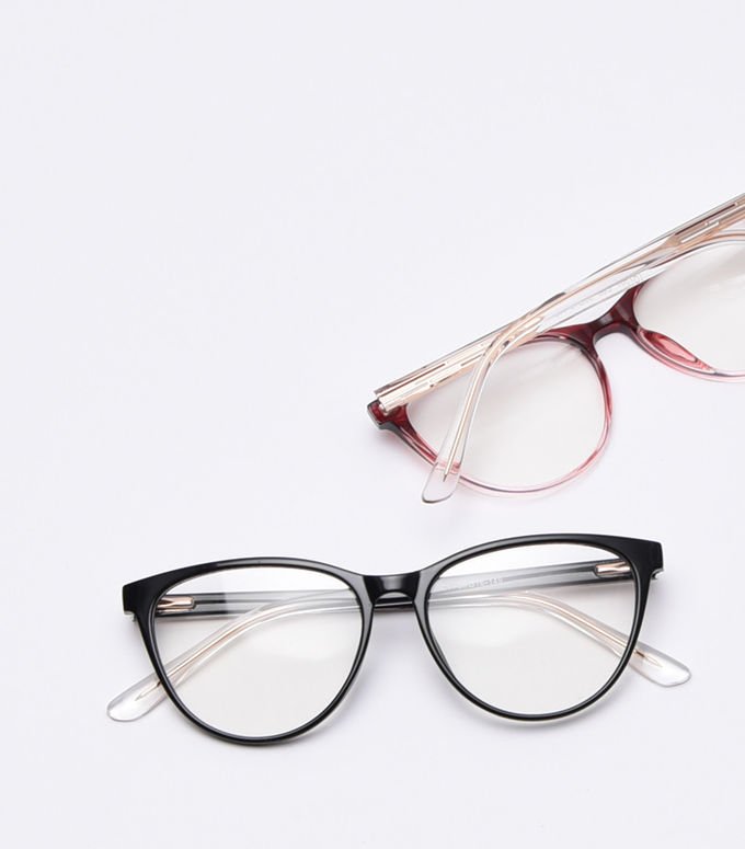 BSCI Round Optical Eyeglasses TR90 Frames Glasses Plain Lens 0
