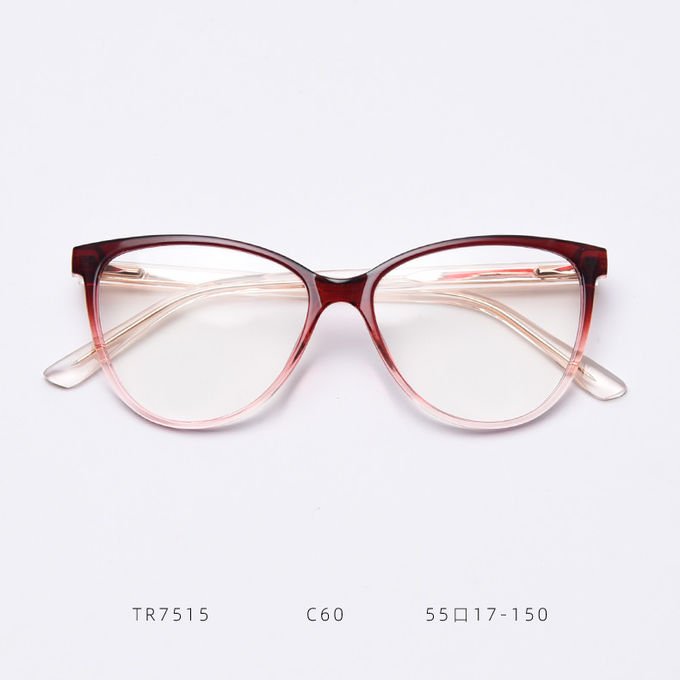 Spring Europe America Large Cat Eye TR90 Material Glasses Flat Mirror Female Myopia 6