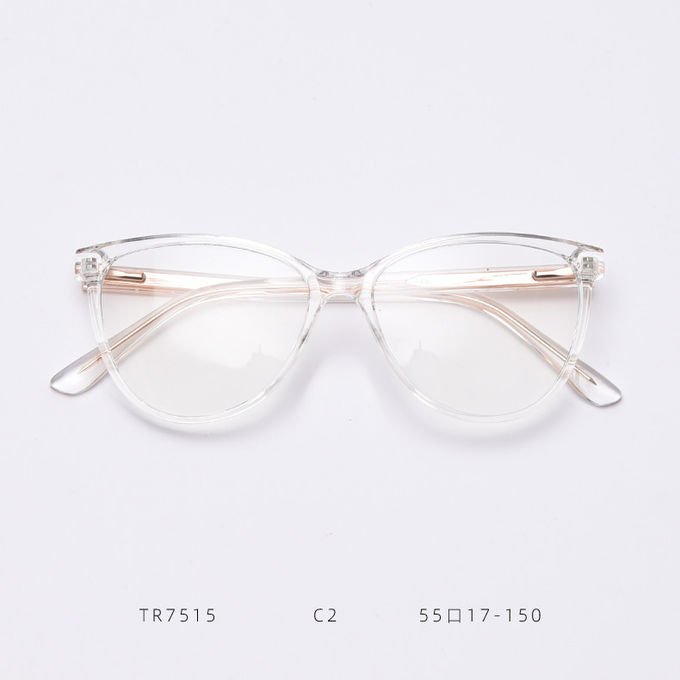 Spring Europe America Large Cat Eye TR90 Material Glasses Flat Mirror Female Myopia 3