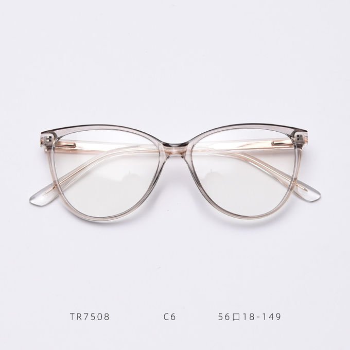 Spring Europe America Large Cat Eye TR90 Material Glasses Flat Mirror Female Myopia 2