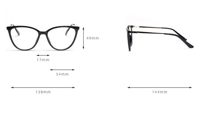 Simplicity Frame Optical Glasses TR90 Material Glasses 138MM Frame Width 12