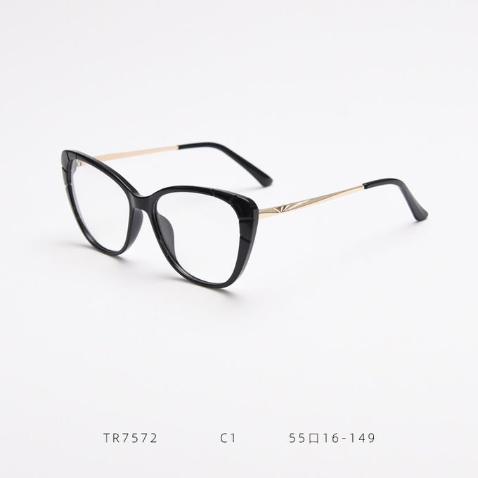 Fashion Ladies Oversized Tr90 Glasses Frames Tr90 Blue Light Glasses 5
