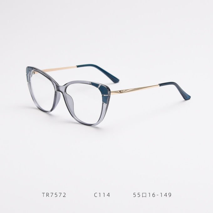 Fashion Ladies Oversized Tr90 Glasses Frames Tr90 Blue Light Glasses 4
