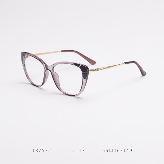 Fashion Ladies Oversized Tr90 Glasses Frames Tr90 Blue Light Glasses 3