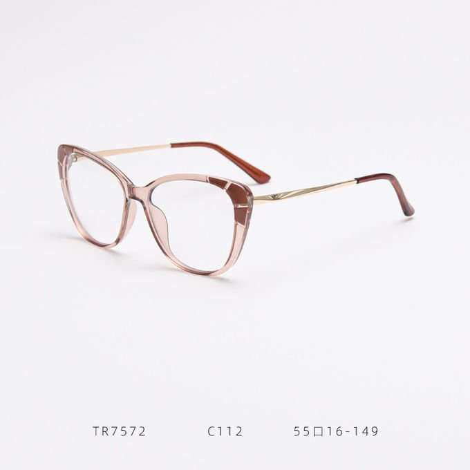 Fashion Ladies Oversized Tr90 Glasses Frames Tr90 Blue Light Glasses 2