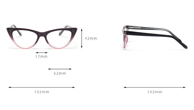 Optical Frame Cat Eye Vintage Reading TR90 Material Glasses Computer Blue Light 13