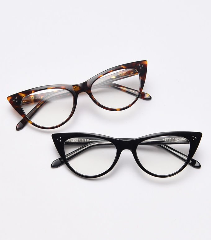 Optical Frame Cat Eye Vintage Reading TR90 Material Glasses Computer Blue Light 0