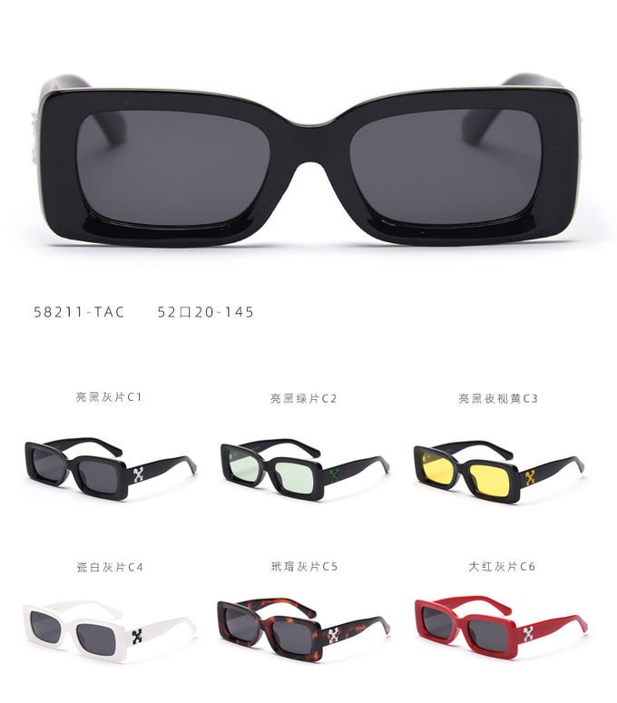 Colorful Lens Small 143MM Trendy Rectangle Frame Sunglasses BSCI TR90 12