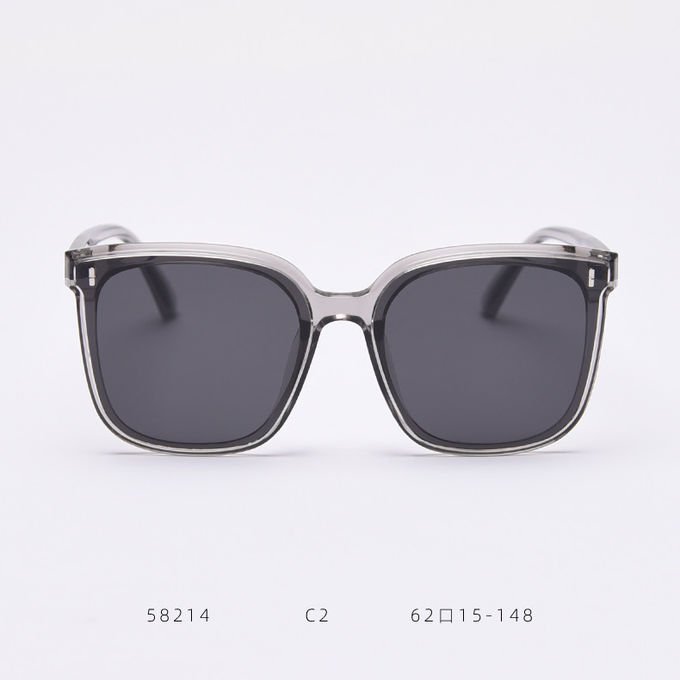 Ultralight TR Polarized UV Resistant Frida Square Rimmed Sunglasses 2
