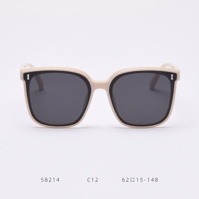 Ultralight TR Polarized UV Resistant Frida Square Rimmed Sunglasses 3