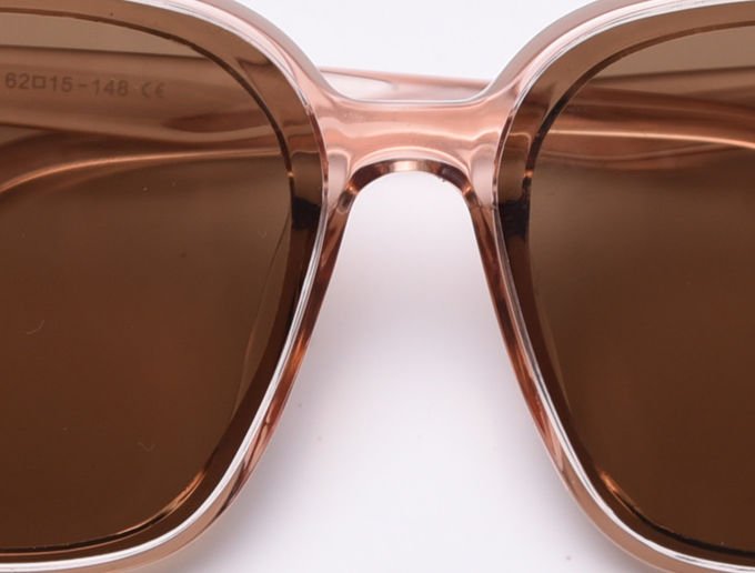 Ultralight TR Polarized UV Resistant Frida Square Rimmed Sunglasses 8
