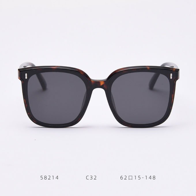 Ultralight TR Polarized UV Resistant Frida Square Rimmed Sunglasses 4