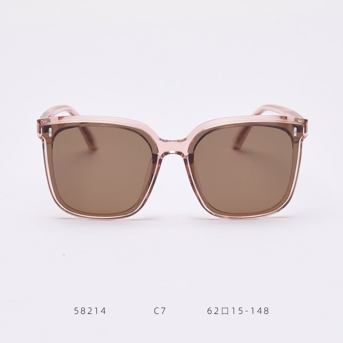 Ultralight TR Polarized UV Resistant Frida Square Rimmed Sunglasses 5