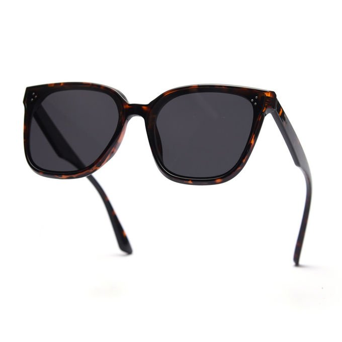 Women Retro Big Frame Square TR90 Sunglasses Trendy Polarized Men 0