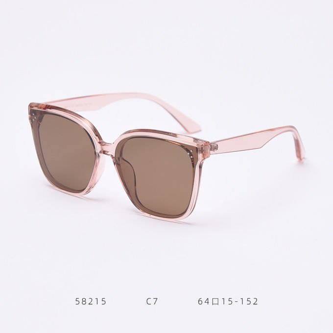 Women Retro Big Frame Square TR90 Sunglasses Trendy Polarized Men 1