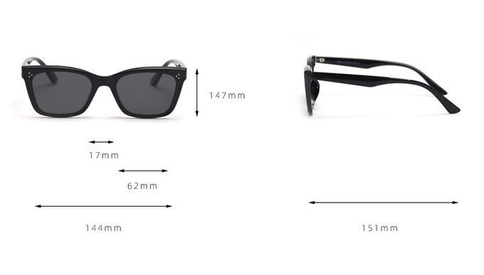 Shade Women TR90 Sunglasses Unisex Trendy Stylish Square BSCI 10
