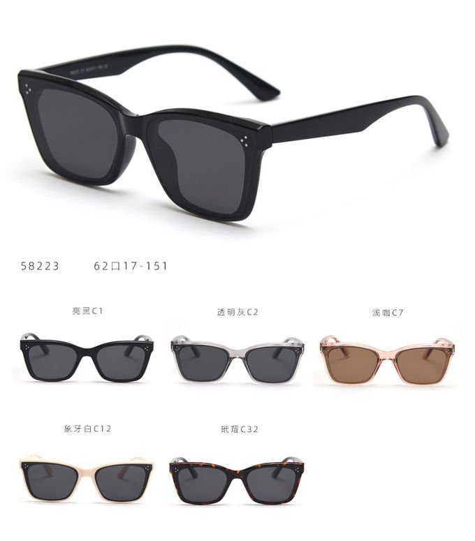 Shade Women TR90 Sunglasses Unisex Trendy Stylish Square BSCI 11