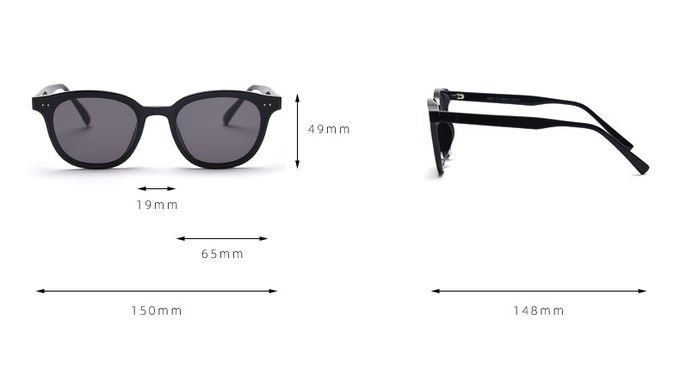 BSCI Round Frame Eyeglasses Colorful Ocean Lens Unisex Trendy Square Sunglasses 10