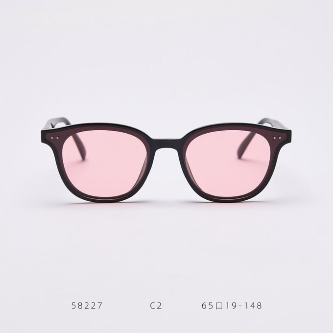 BSCI Round Frame Eyeglasses Colorful Ocean Lens Unisex Trendy Square Sunglasses 1