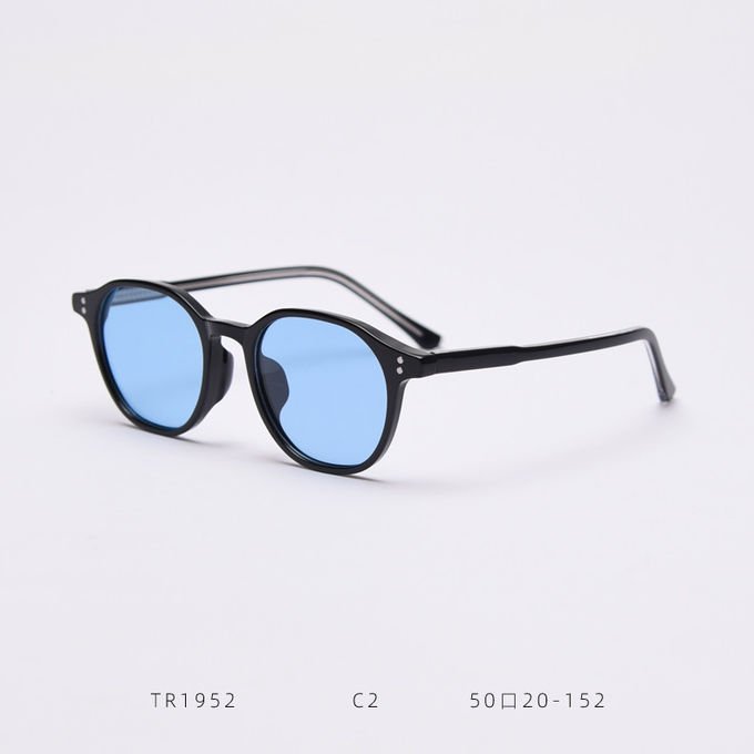 Cool LANG Style Tint Ocean Lens TR90 Sunglasses Rivets Women Men Sunglasses 2