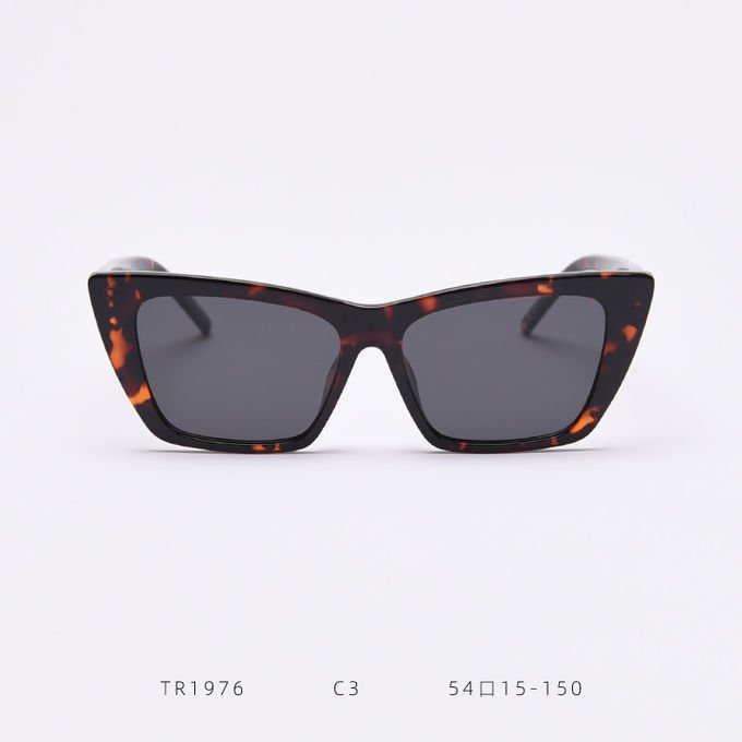 Fashion Trendy Women Sunglasses TR90 145MM Cat Eye On Round Face 1
