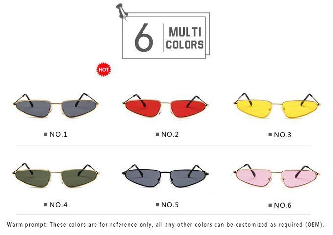 Woman Modern Cat Eye Frame Sunglasses 143MM BSCI Multi Colors 4