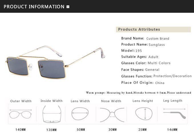 European American Transparent Ocean Sunglasses Single Beam Metal Frame 1