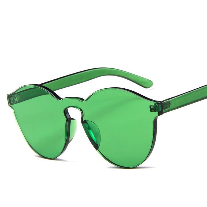 Colorful One Piece Lens Transparent Round Retro Hot Sale Sunglasses 4