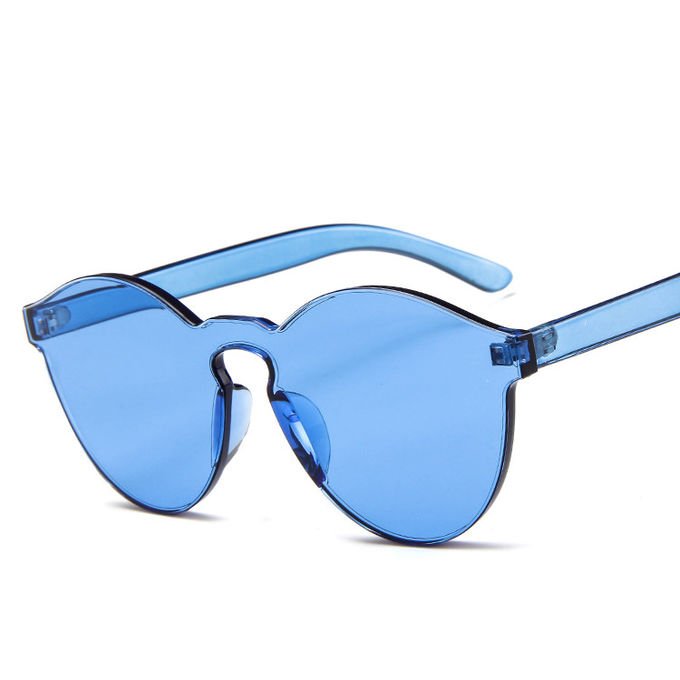 Colorful One Piece Lens Transparent Round Retro Hot Sale Sunglasses 6