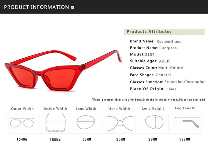 Outdoor Anti Glare PC Glasses UV400 Cat Eye Hot Sale Sunglasses 3