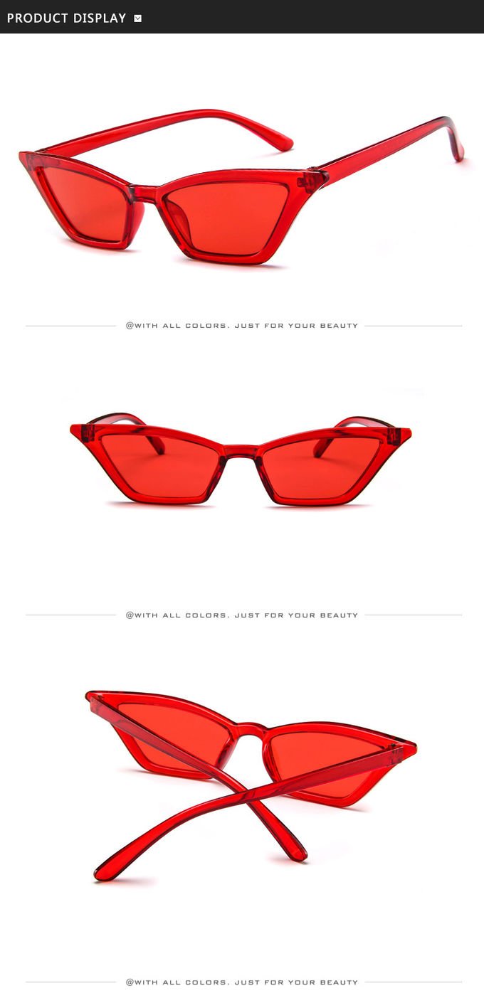 Outdoor Anti Glare PC Glasses UV400 Cat Eye Hot Sale Sunglasses 12