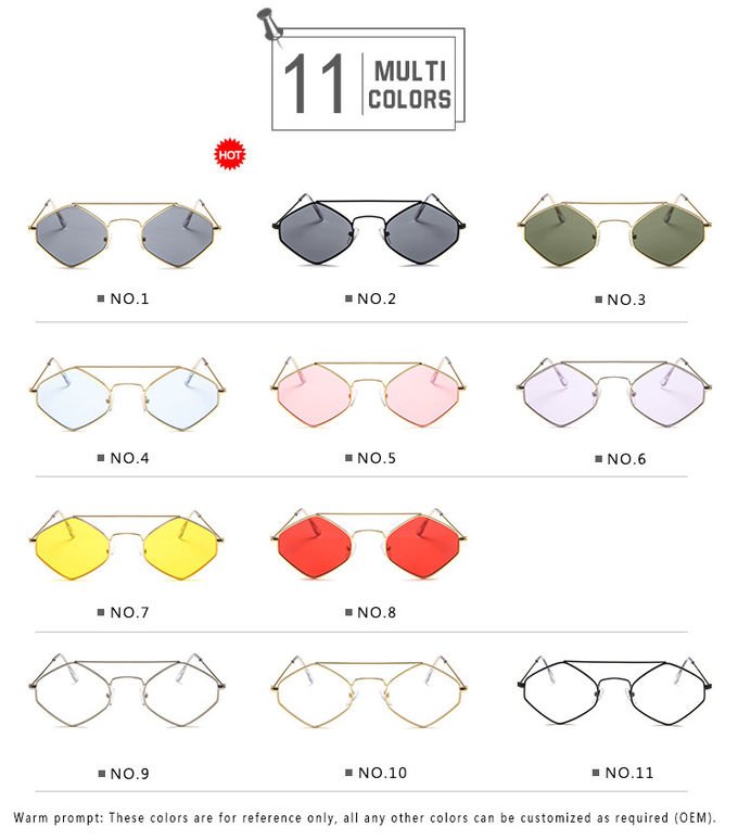 Diamond Women Men Retro Outdoor Metal Frame Sunglasses UV400 7