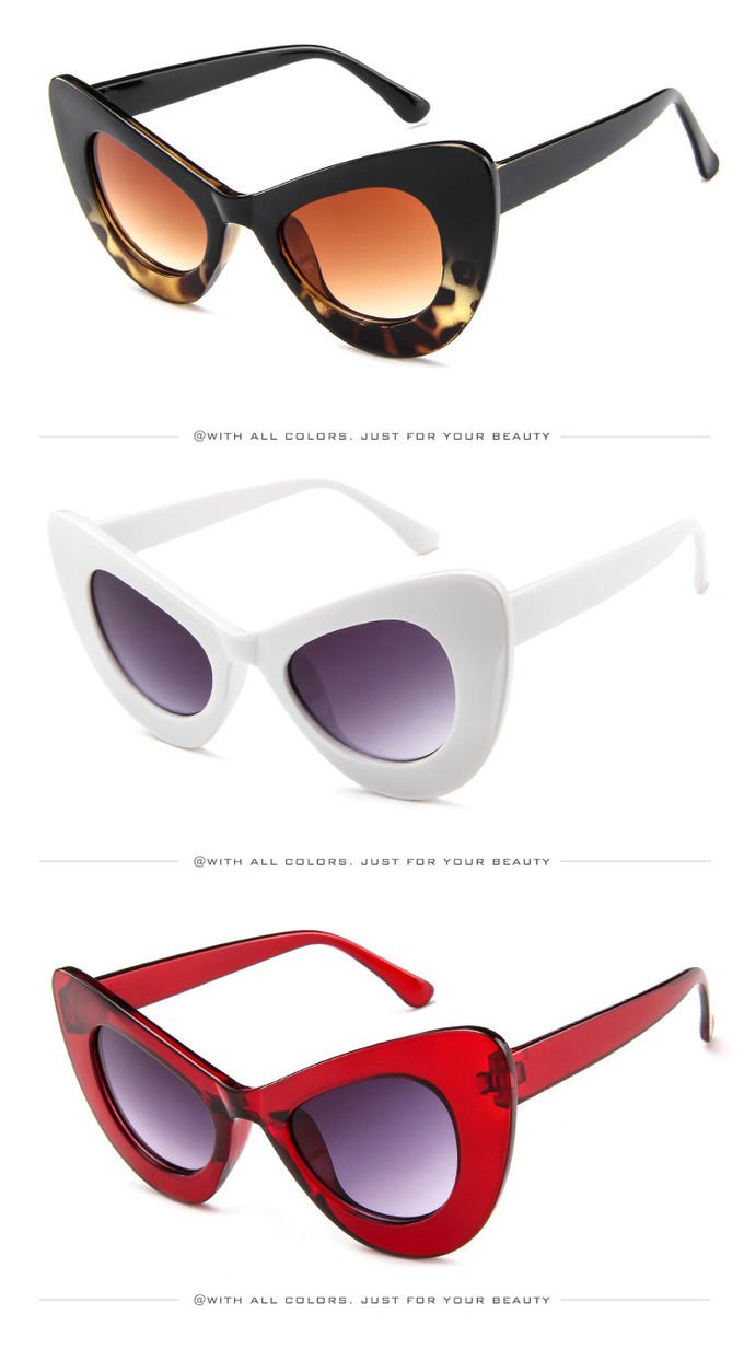 Popular Design 144MM Extra Large Cat Eye Glasses Extra Wide Sunglasses For Big Heads 4