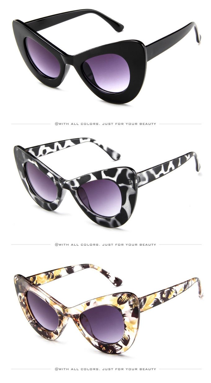 Popular Design 144MM Extra Large Cat Eye Glasses Extra Wide Sunglasses For Big Heads 5