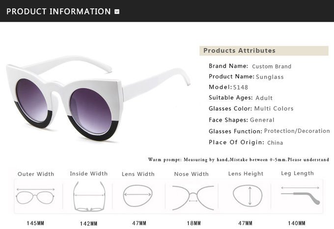 Butterfly Cat Eye Glasses Plastic Frame Clear Gradient Lens Sunglasses 7