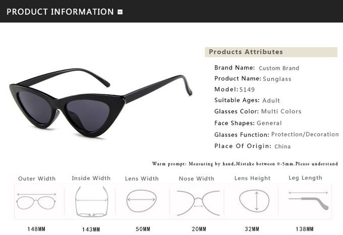 Butterfly Cat Eye Frame Glasses Trendy Street Style Hot Sale Sunglasses 6