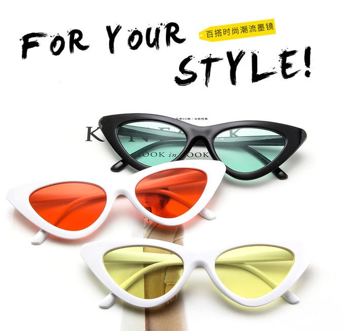 Butterfly Cat Eye Frame Glasses Trendy Street Style Hot Sale Sunglasses 0