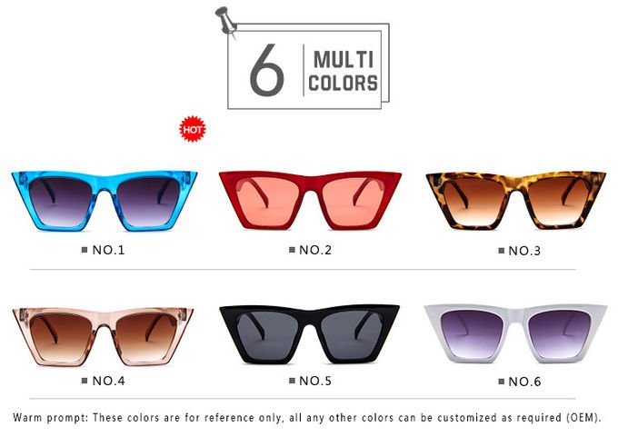 Retro Luxury Sunglasses BSCI Women'S Plastic Candy Color Glasses Outdoor Travel 9