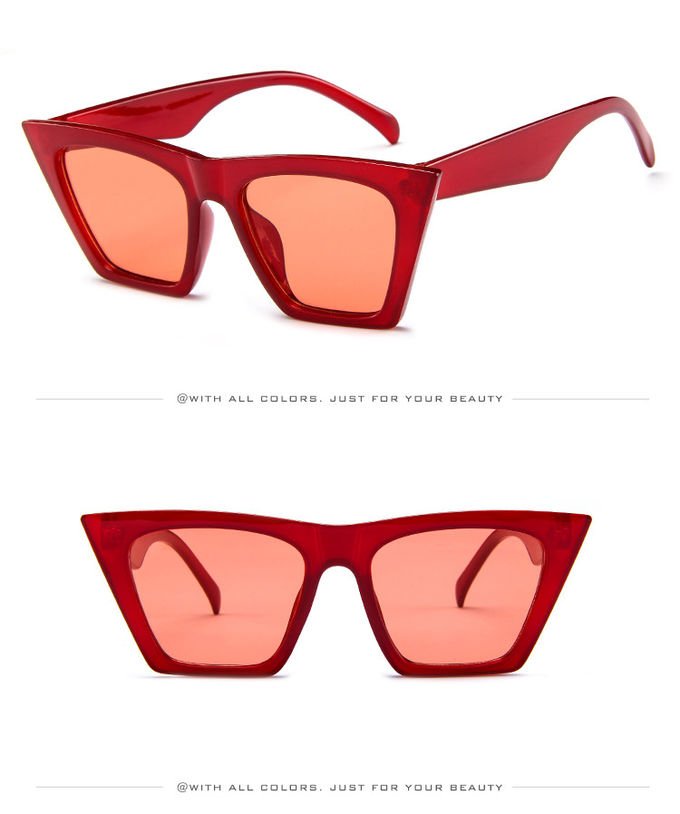 Retro Luxury Sunglasses BSCI Women'S Plastic Candy Color Glasses Outdoor Travel 4