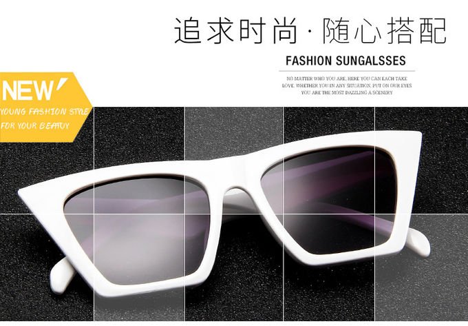 Retro Luxury Sunglasses BSCI Women'S Plastic Candy Color Glasses Outdoor Travel 1