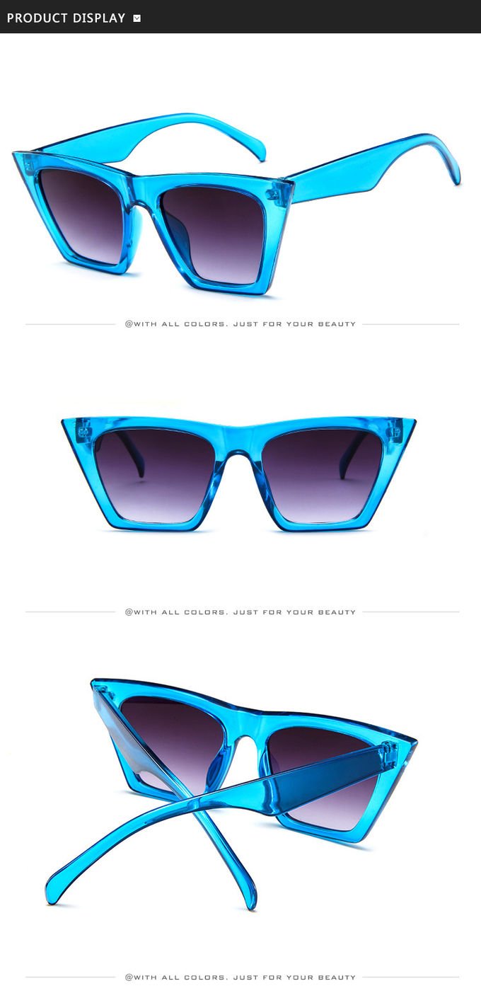 Retro Luxury Sunglasses BSCI Women'S Plastic Candy Color Glasses Outdoor Travel 6