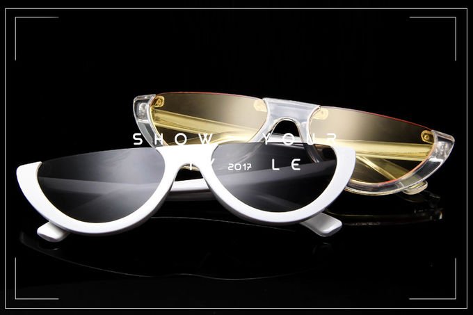 Half Moon Frame Half Round Sunglasses Vintage Retro Clout Goggles 1